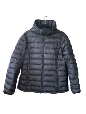 Aritzia Babaton The Foundation Puffer Down Packable Jacket Hood Black XL